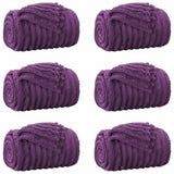 Coperte da Pile 6 pcs Viola 270 x 240 cm Panno