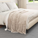Coperta Beige 130 x 150 cm Panno