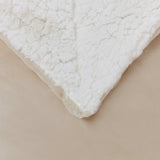 Coperta Beige 240 x 270 cm Panno