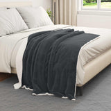 Coperta Grigio scuro 130 x 150 cm Panno