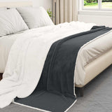 Coperta Grigio scuro 220 x 240 cm Panno