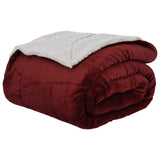 Coperta Rosso Bordeaux 130 x 150 cm Panno