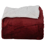 Coperta Rosso Bordeaux 130 x 150 cm Panno