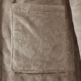 Accappatoio con Cappuccio Cammello xxl Flanella