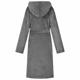 Accappatoio con Cappuccio Grigio scuro s Flanella