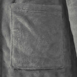 Accappatoio con Cappuccio Grigio scuro l Flanella