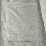 Accappatoio con Cappuccio Grigio xxl Flanella