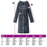 Accappatoio con Cappuccio Blu navy l Flanella