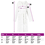 Accappatoio con Cappuccio Bianco l Flanella