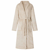 Accappatoio senza Cappuccio Beige l Flanella