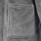 Accappatoio senza Cappuccio Grigio scuro xl Flanella