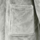 Accappatoio senza Cappuccio Grigio l Flanella