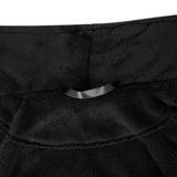 Accappatoio senza Cappuccio Nero s Flanella