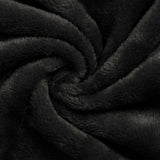 Accappatoio senza Cappuccio Nero l Flanella