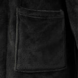 Accappatoio senza Cappuccio Nero xxl Flanella