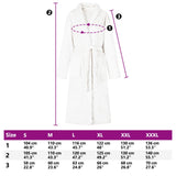 Accappatoio senza Cappuccio Bianco xxxl Flanella