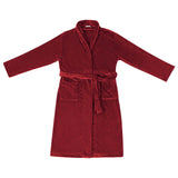 Accappatoio senza Cappuccio Rosso Bordeaux xl Flanella