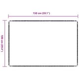 Runner in Moquette Antracite 100 x 150 cm 100% Polipropilene