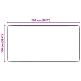 Runner in Moquette Grigio 100 x 200 cm 100% Polipropilene Tuft