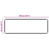 Runner in Moquette Nero 50 x 150 cm 100% Polipropilene Tuft