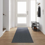 Runner in Moquette Grigio 80 x 500 cm Tessuto