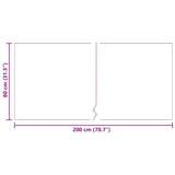 Runner in Moquette Antracite 80 x 200 cm Tessuto