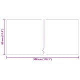 Runner in Moquette Antracite 80 x 300 cm Tessuto