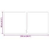 Runner in Moquette Grigio chiaro 80 x 250 cm Tessuto