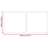 Runner in Moquette Grigio chiaro 100 x 300 cm Tessuto