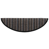 Tappetini per scale autoadesivi 15 pcs Antracite 56 x 17 x 3 cm