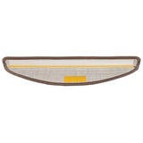 Tappetini per scale autoadesivi 15 pcs Marrone 56 x 17 x 3 cm