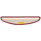 Tappetini per scale autoadesivi 15 pcs Rosso 56 x 17 x 3 cm