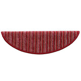 Tappetini per scale autoadesivi 15 pcs Rosso 56 x 17 x 3 cm