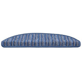 Tappetini per scale autoadesivi 15 pcs Blu 56 x 17 x 3 cm