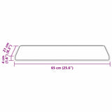 Tappetini per scale autoadesivi 15 pcs Marrone 65 x 21 x 4 cm