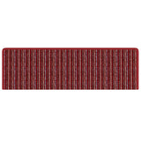 Tappetini per scale autoadesivi 15 pcs Rosso 65 x 21 x 4 cm