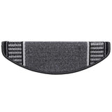 Tappetini per scale autoadesivi 15 pcs Antracite 65 x 21 x 4 cm