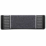 Tappetini per scale autoadesivi 15 pcs Antracite 65 x 21 x 4 cm