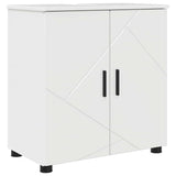 Set di mobili per il bagno con porta 2 pcs Bianco Lucido