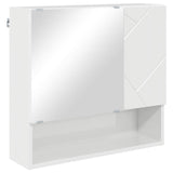 Set di mobili per il bagno con porta 2 pcs Bianco Lucido