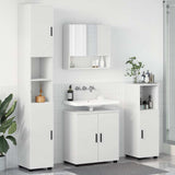 Set di mobili per il bagno Montaggio a parete 4 pcs Bianco