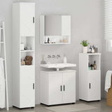 Set di mobili per il bagno Montaggio a parete 4 pcs Bianco