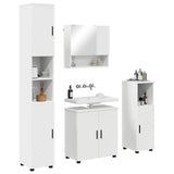 Set di mobili per il bagno Montaggio a parete 4 pcs Bianco