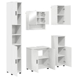 Set di mobili per il bagno Montaggio a parete 5 pcs Bianco