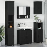 Set di mobili per il bagno Montaggio a parete 5 pcs Nero
