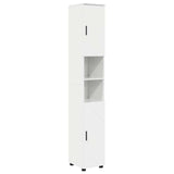 Set di mobili per il bagno con porta 5 pcs Bianco Lucido