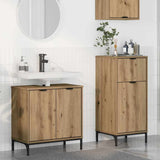Set di mobili per il bagno con porta 2 pcs Rovere artigianale