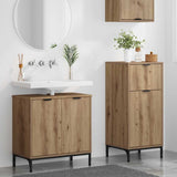Set di mobili per il bagno con porta 2 pcs Rovere artigianale