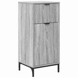Set di mobili per il bagno con cassetto con porta Grigio Sonoma