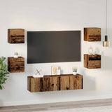 Set mobile TV 6 pcs Legno vecchio Legno truciolato